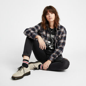 Dr. Martens 3989 Mix Brogue Wingtip Bone/Porcelain Shoes - Size 6